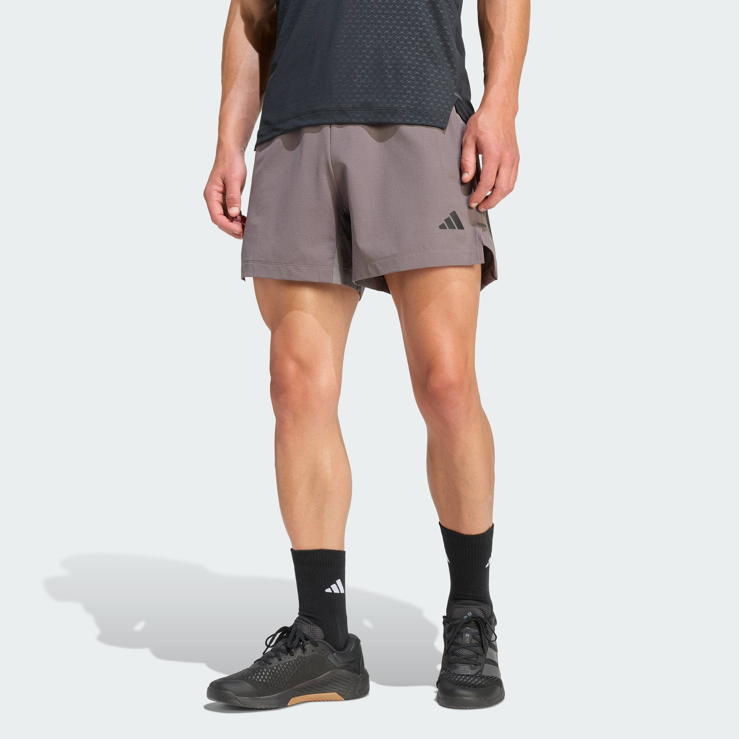 ADIDAS Gym & Training D4T PrimeLift 3 STRIPES SHORTS Men Brown KD0356