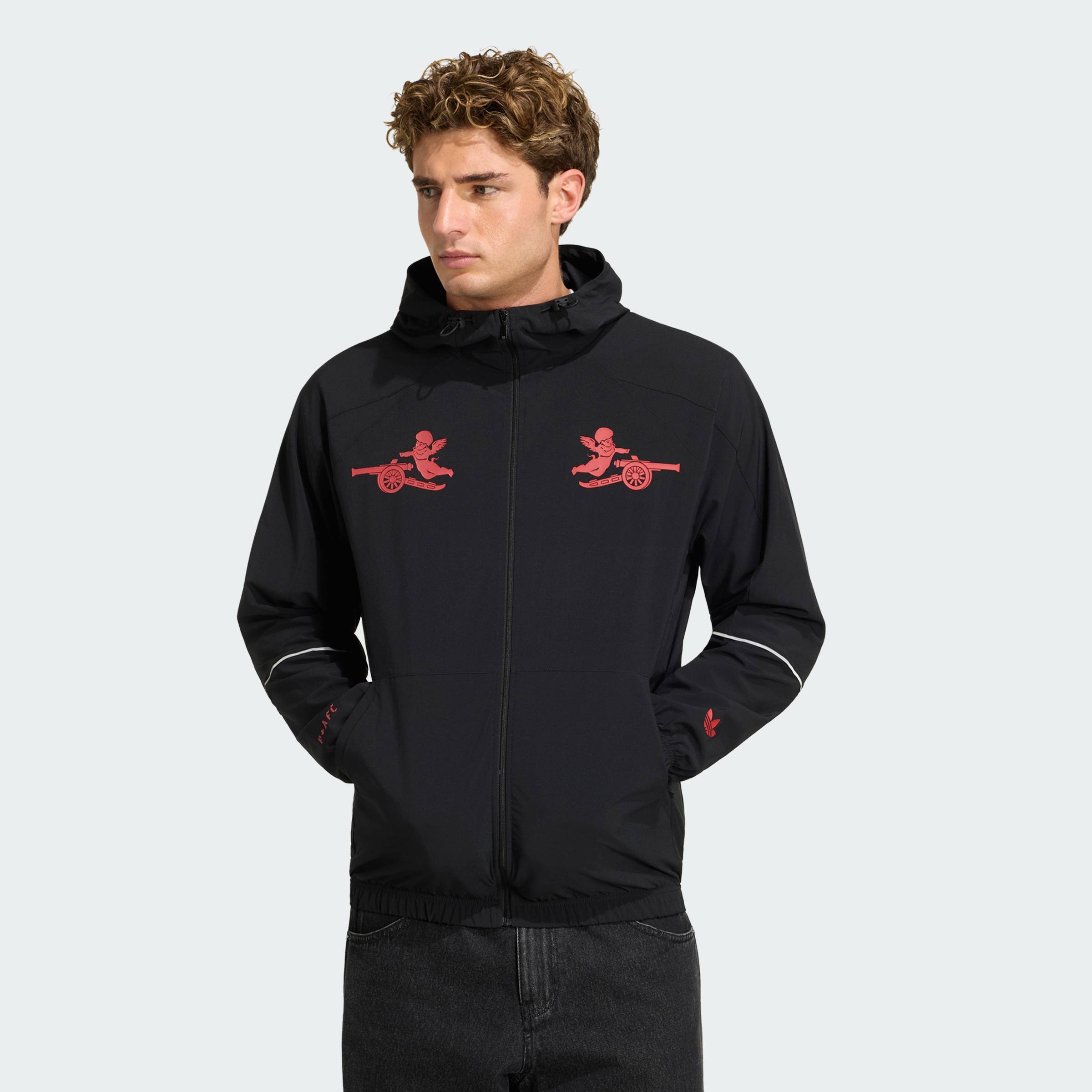 ADIDAS Football Arsenal FC Places+Faces Jacket Men Black KC1235