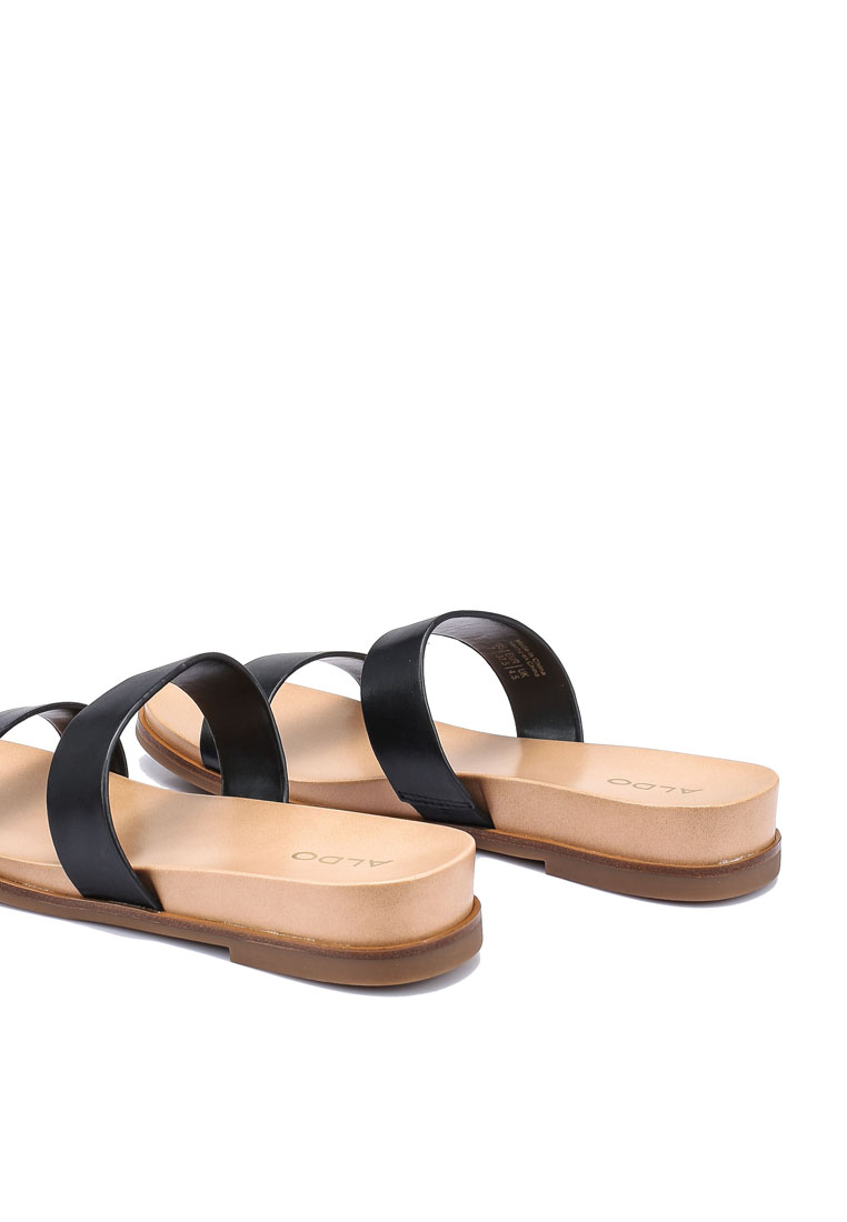 aldo flat black sandals