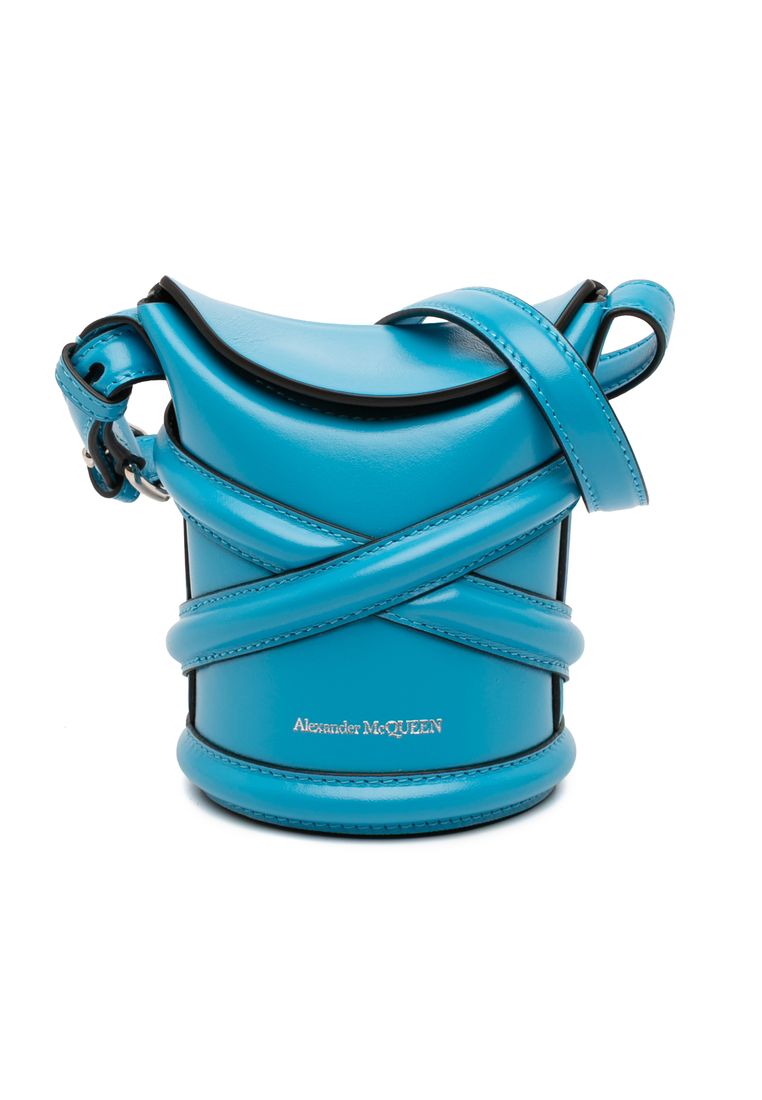 ALEXANDER MCQUEEN Pre-Loved Alexander Mcqueen Calfskin The Curve Bucket Bag
