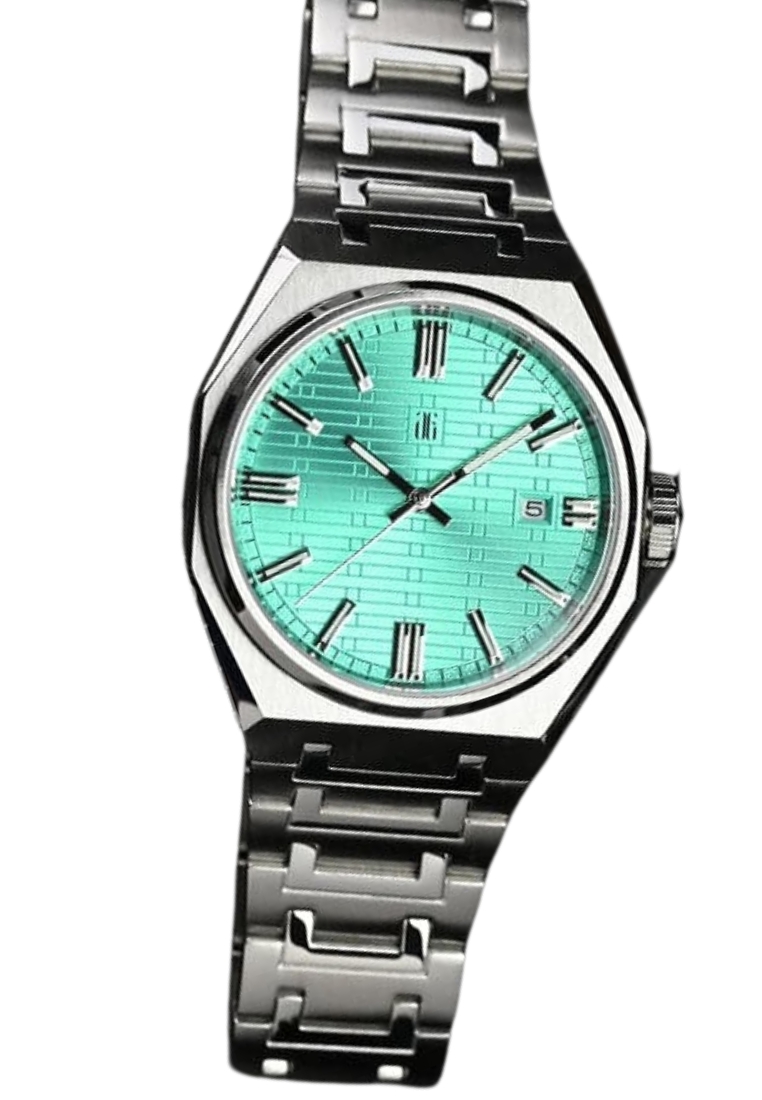 Aries Gold Silver Dial Stainless Steel Strap Men Watch G 8048 S-CY