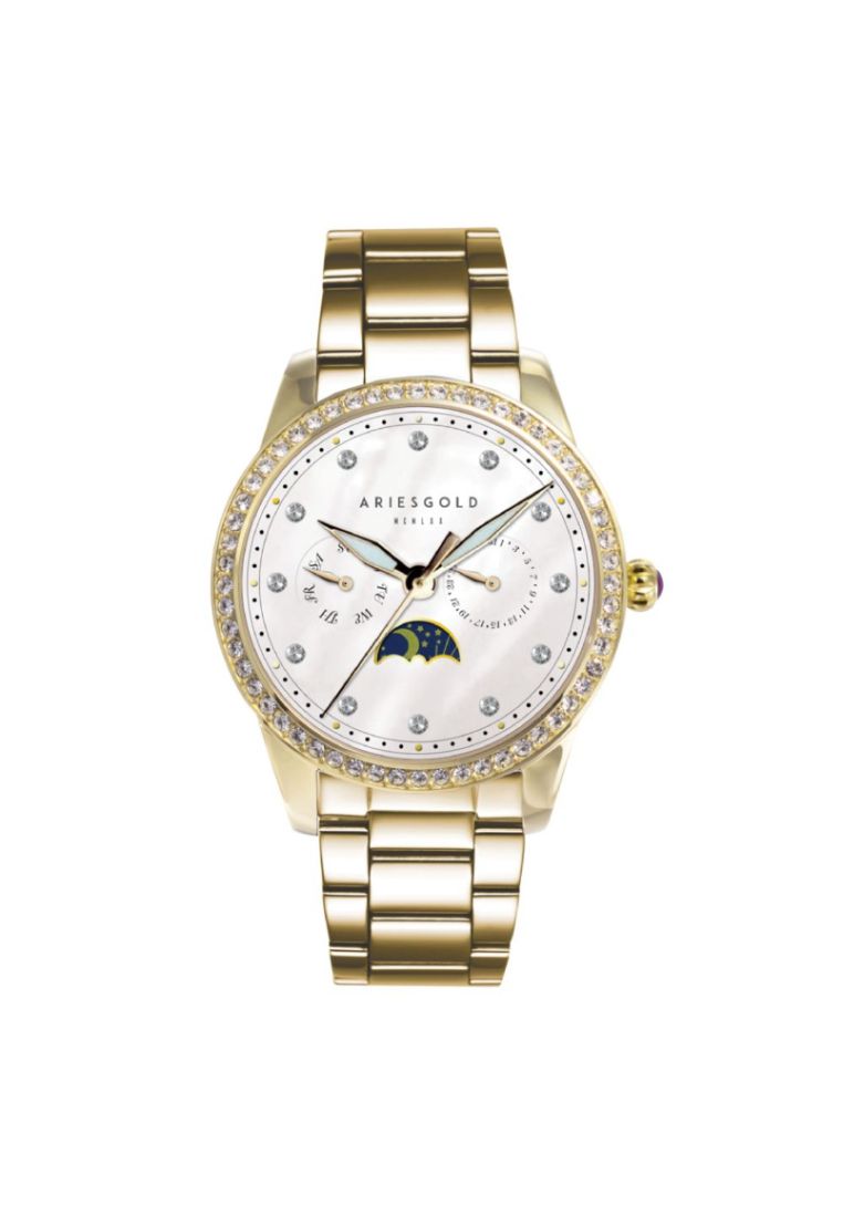 Aries Gold L 5040 G-MP Multifunction Stainless Steel Women's Watch