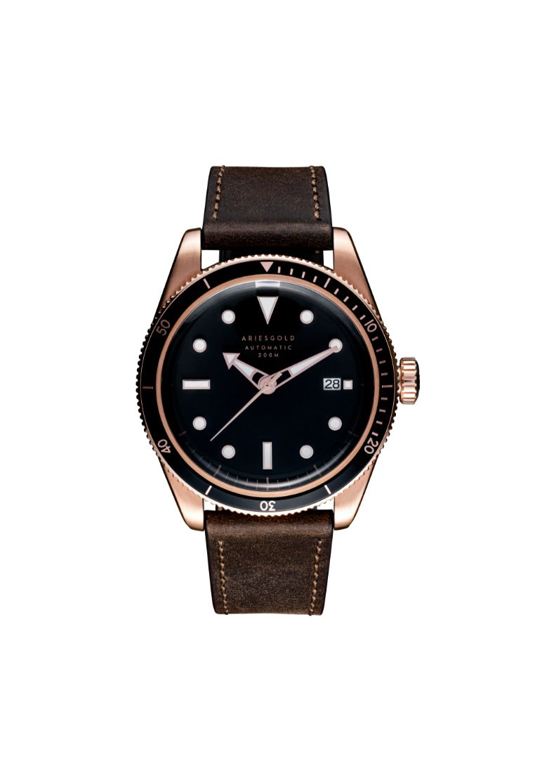 ARIES GOLD BLACK SEA G 9027 RG-BKRG MEN'S WATCH