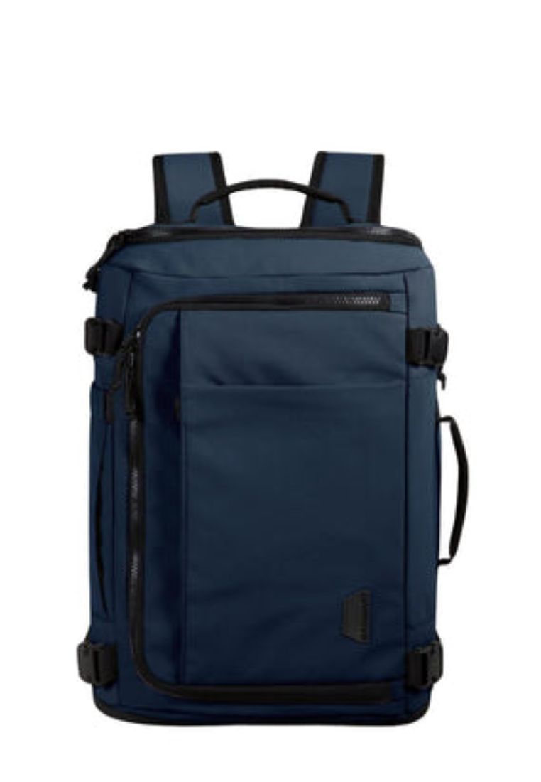 Bagsmart Blast Quick Access Carry On Travel Backpack Extended 38L (Navy Blue)