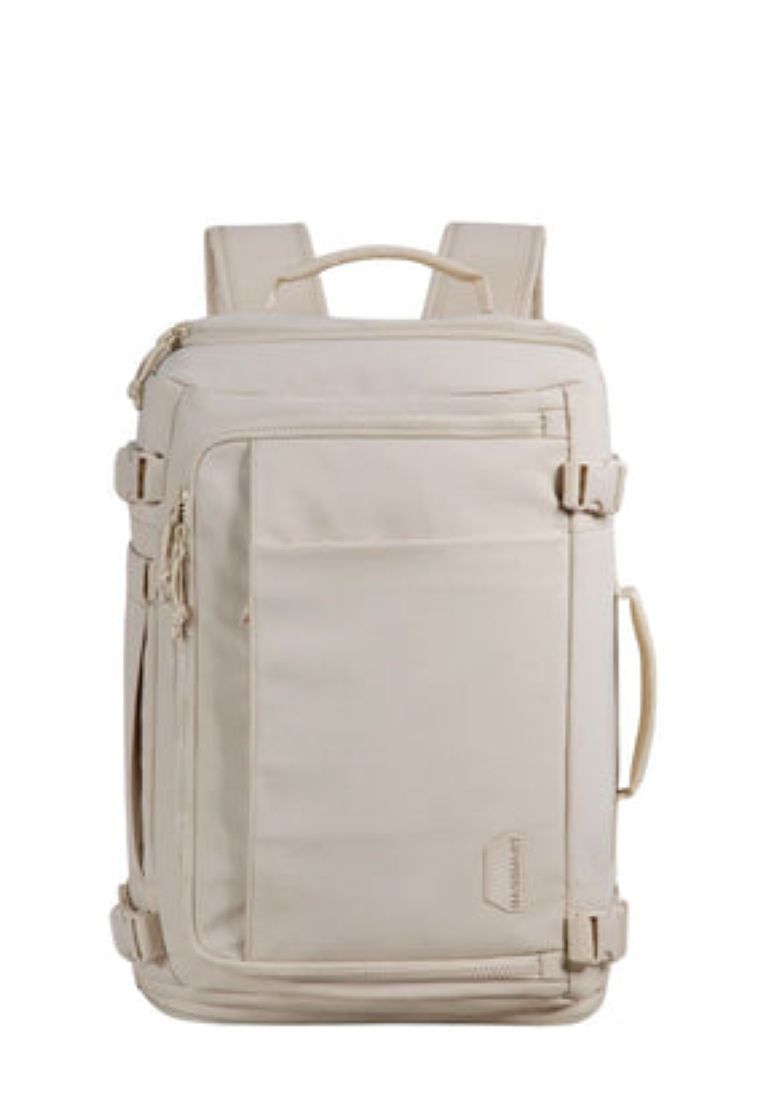 Bagsmart Blast Quick Access Carry On Travel Backpack Extended 38L (Beige)