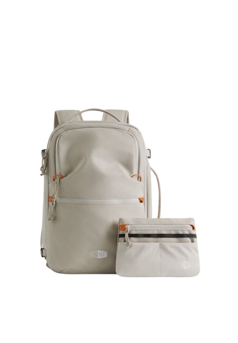 Bagsmart Faro Carry On Travel Backpack Set 29L (Cream)