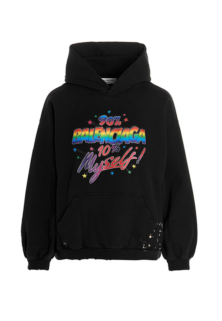BALENCIAGA 90/10 Small Fit Hoodie in Black