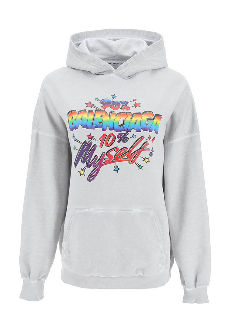 BALENCIAGA 90/10 Wide Fit Hoodie in Grey