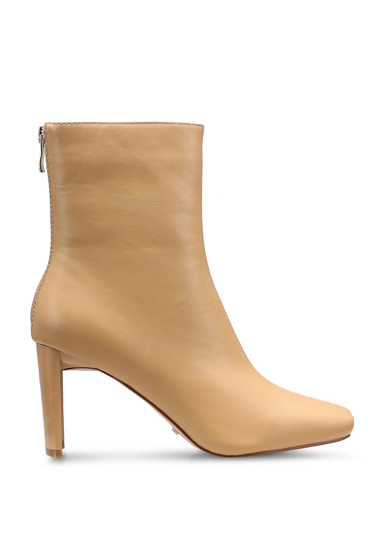 ankle boots block heel leather