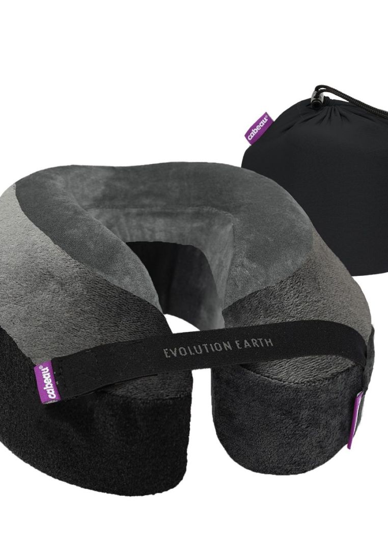 Cabeau Evolution Earth Deluxe Travel Pillow - Wind Black Grey