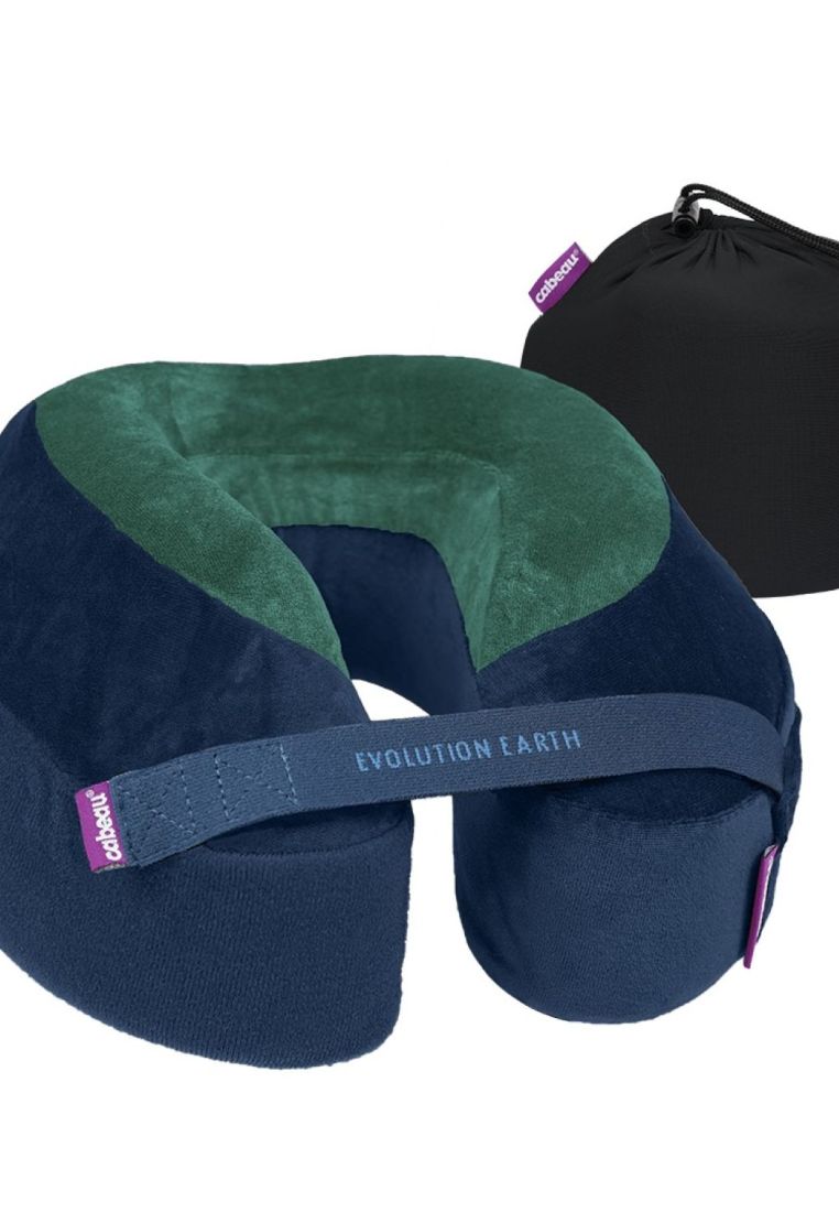 Cabeau Evolution Earth Deluxe Travel Pillow - Terra Blue Green