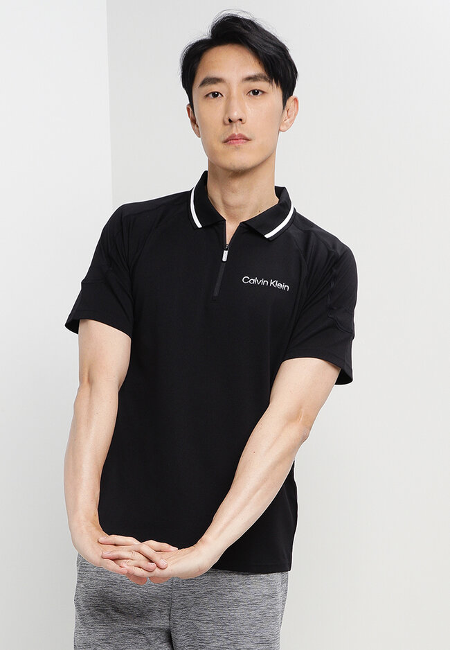 calvin klein black polo