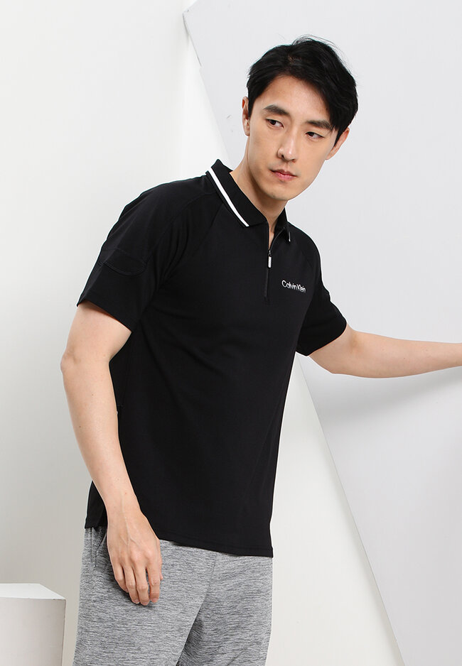 calvin klein black polo