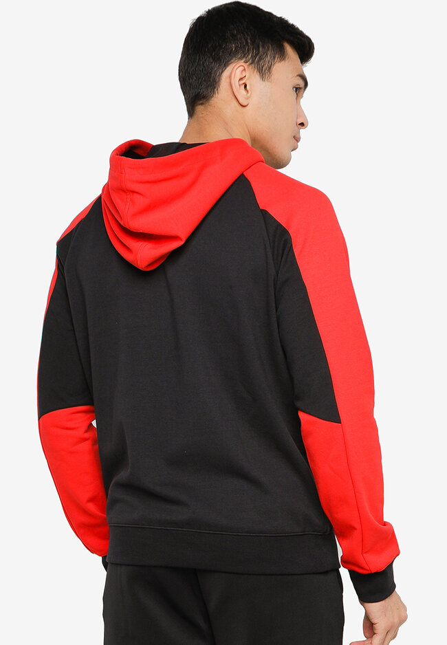 calvin klein hoodie black and red