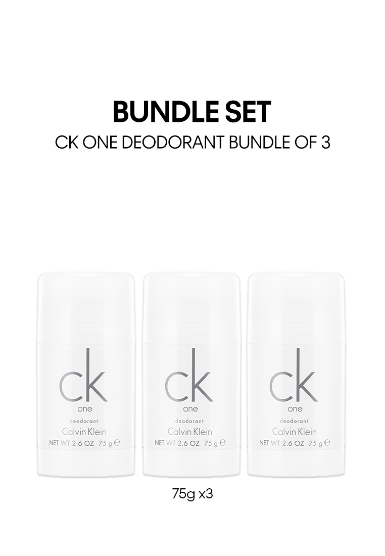Calvin Klein Fragrances [Bundle of 3] CK One Deodorant 75g Bundle of 3 - Unisex