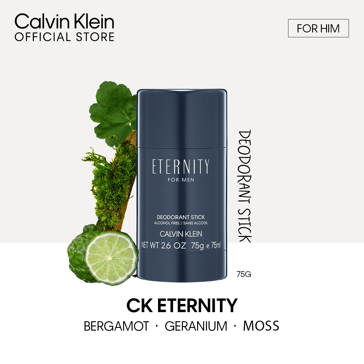 Calvin Klein Fragrances CK Eternity for Men Deodorant Stick 75g - For Him