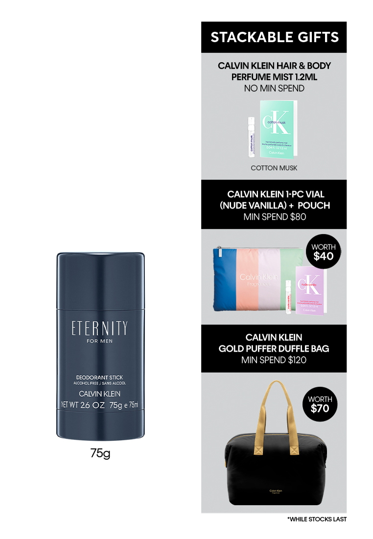 Calvin Klein Fragrances CK Eternity for Men Deodorant Stick 75g - For Him