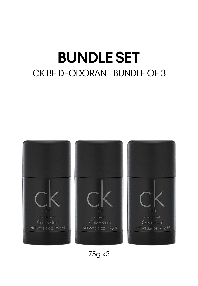 Calvin Klein Fragrances [Bundle of 3] CK Be Deodorant 75g Bundle of 3 - Unisex