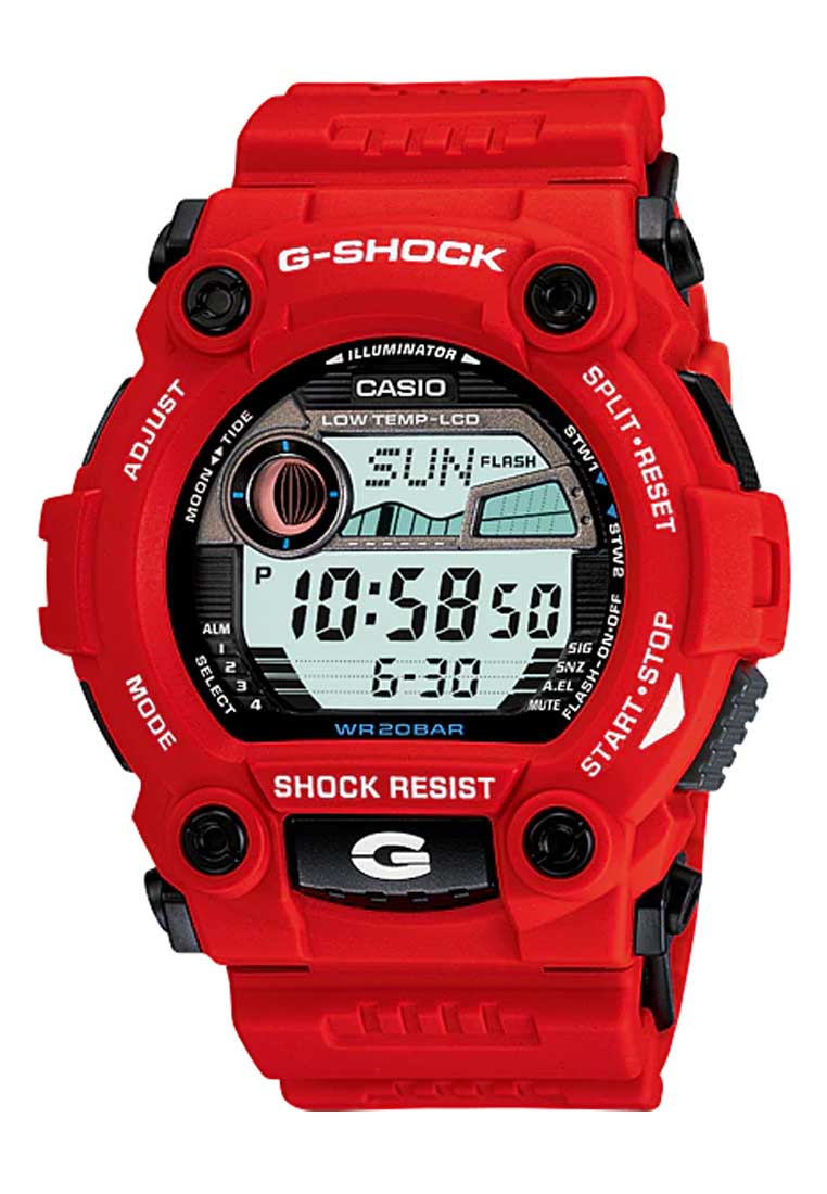 Casio G-Shock Black and Red Resin Watch G-7900A-4DR