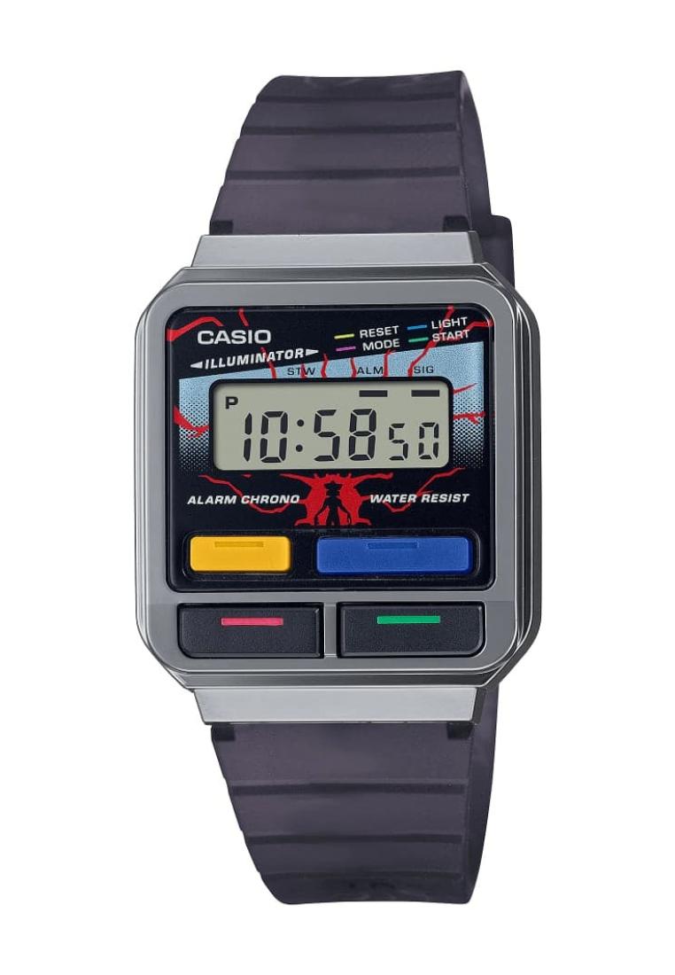 Casio General Digital Black Resin Strap Unisex Watch A120WEST-1ADR