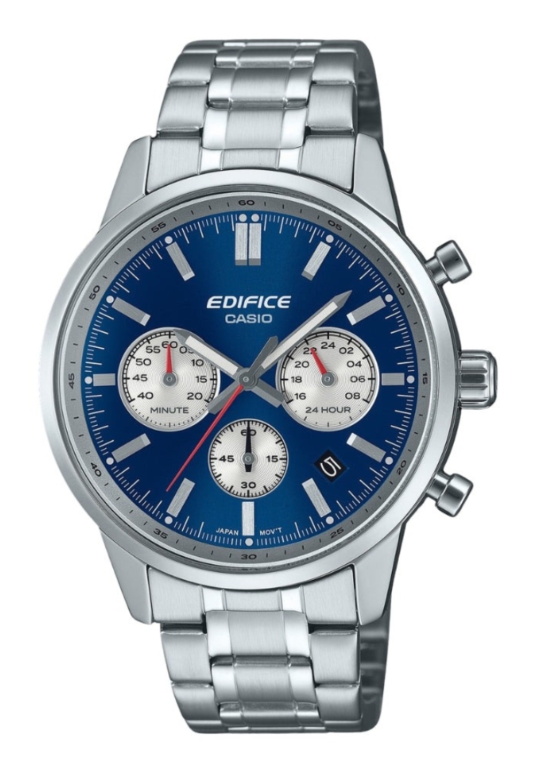 CASIO EDIFICE EFR-575D-2ADF BLUE DIAL STANDARD CHRONOGRAPH STEEL WATCH