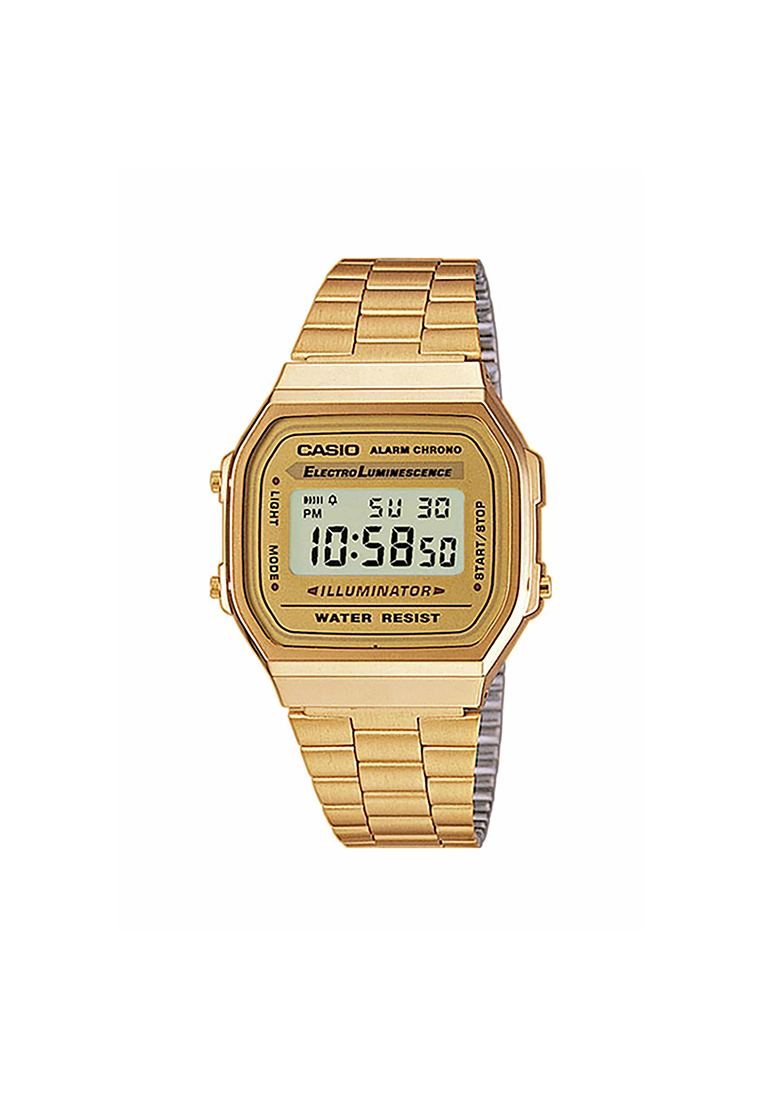 casio Men's Vintage A168WG-9W Gold tone Digital Watch