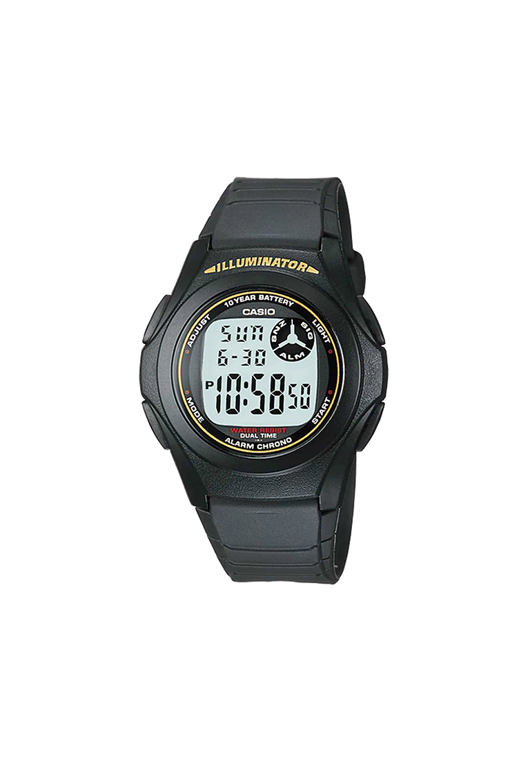Casio Watches Men's Digital F-200W-9A Black Resin Band Sport Watch