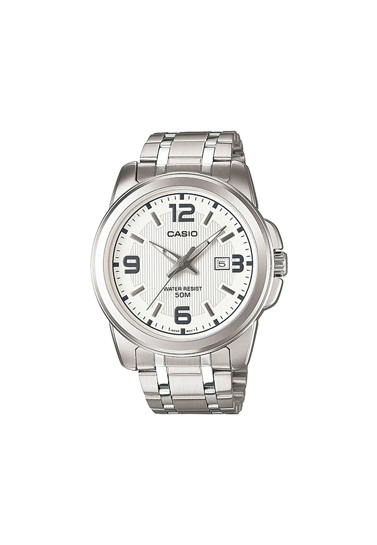 Casio Watches Men's Analog MTP-1314D-7AV Stainless Steel Band Casual Watch