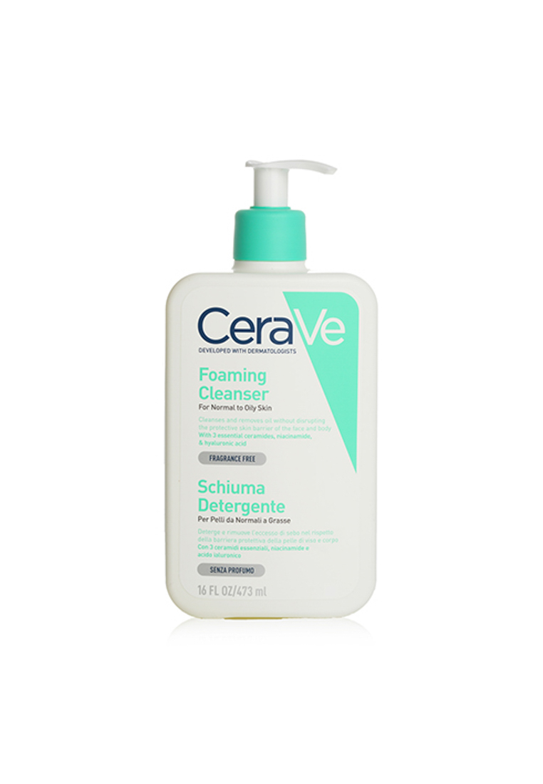 CERAVE - Foaming Facial Cleanser for Normal to Oily Skin 473ml/16oz.