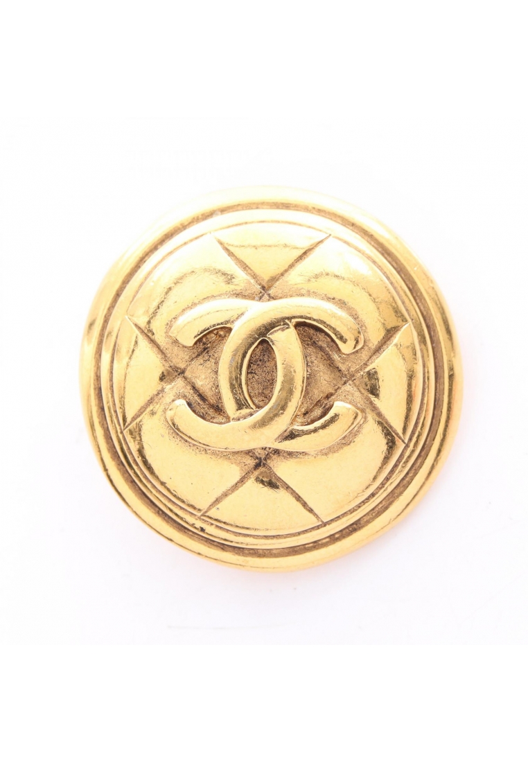 Chanel Pre-Loved Chanel coco mark brooch GP gold