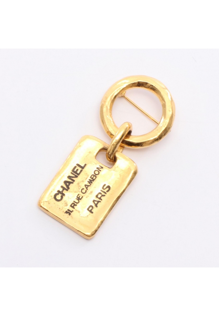 Chanel Pre-Loved Chanel Cambon brooch GP gold