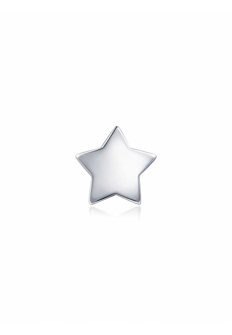 Chow Sang Sang 950 Platinum Star Single Stud Earring for Women 89813E (star)