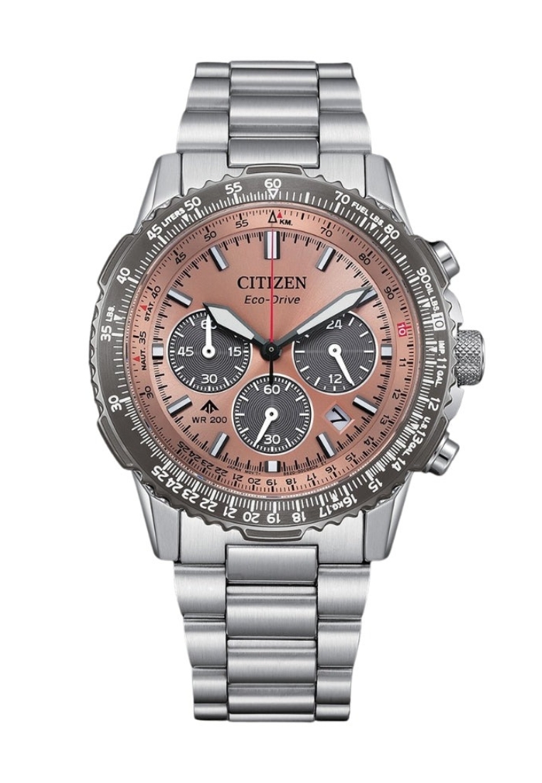 CITIZEN ECO-DRIVE CA4664-60X PROMASTER SKY ROSE GOLD DIAL STEEL WATCH