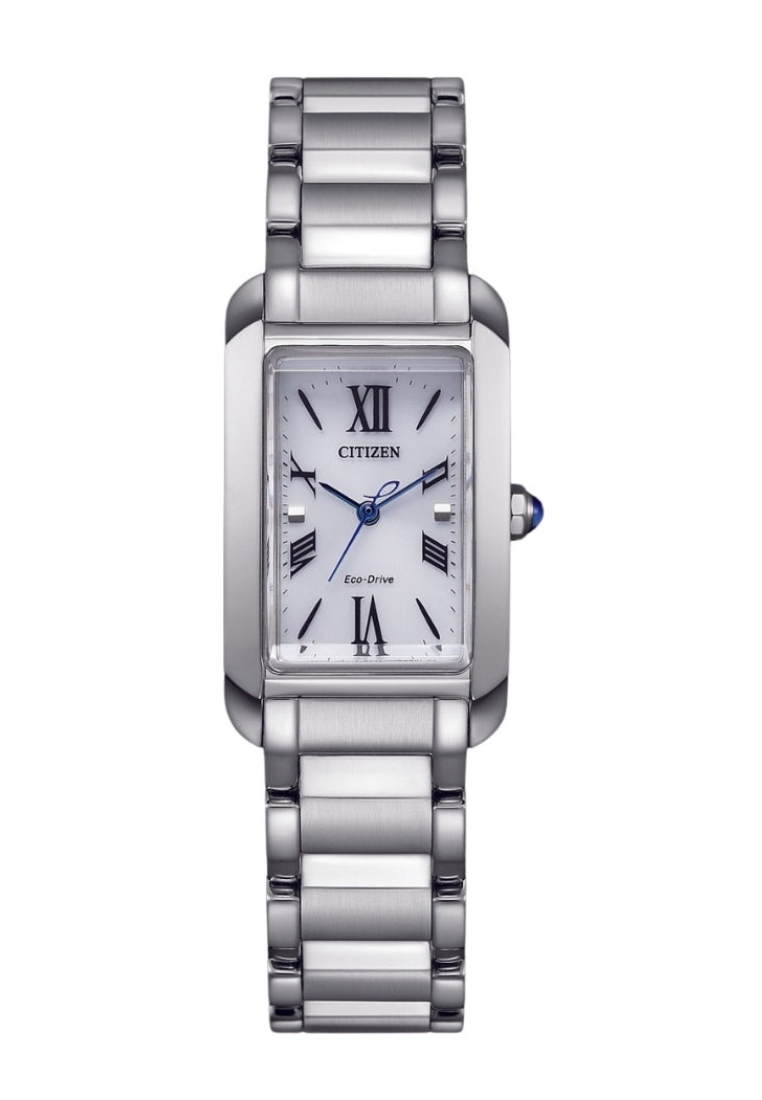 CITIZEN ECO-DRIVE EW5620-55A WHITE DIAL STEEL BRACELET WATCH