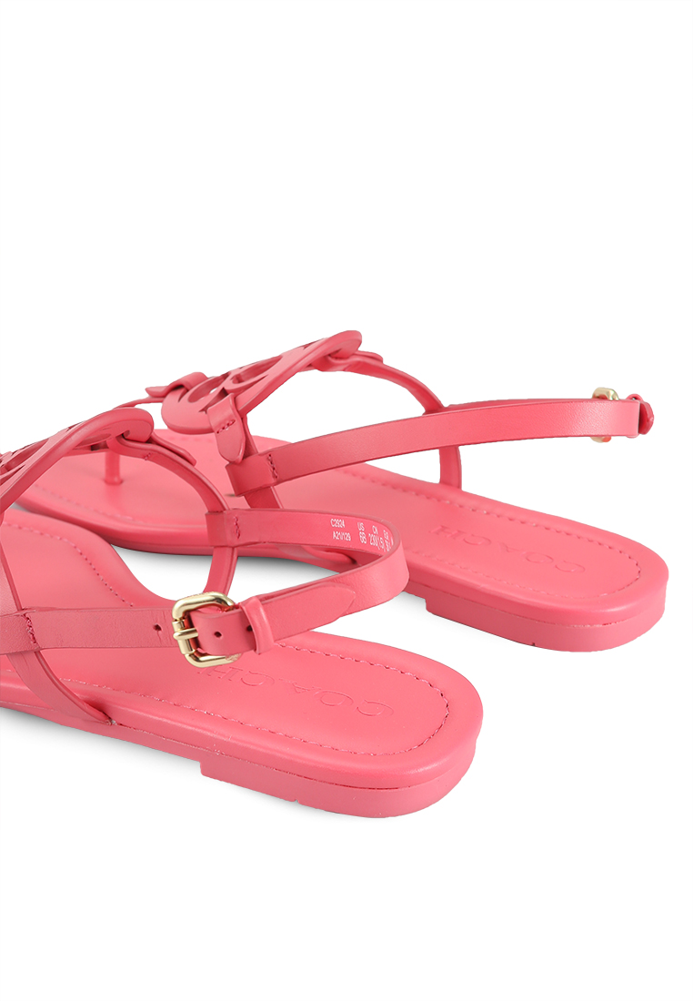 coach tea rose jelly sandals