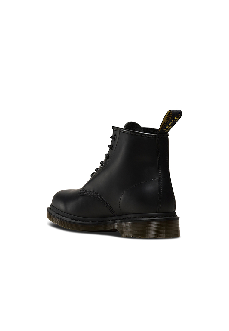 black slip on doc marten boots