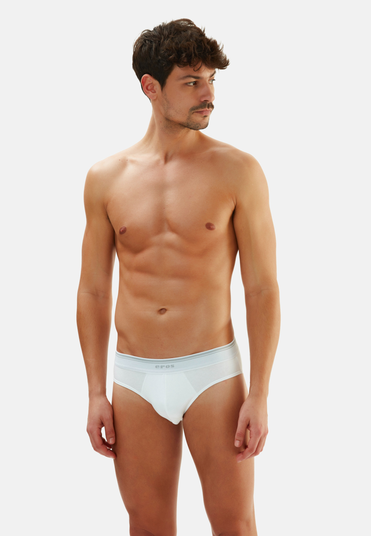 EROS 2-Pack White Briefs, Underwear for Men
