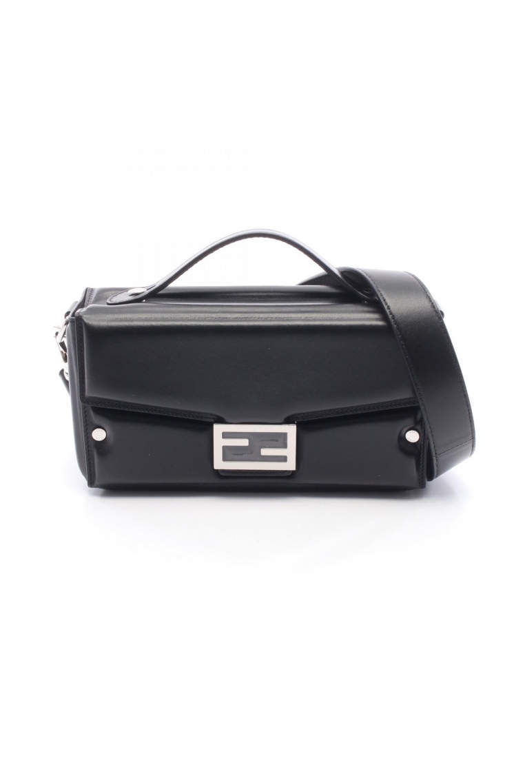 Fendi Pre-Loved Fendi Soft Trunk Baguette Shoulder bag leather black
