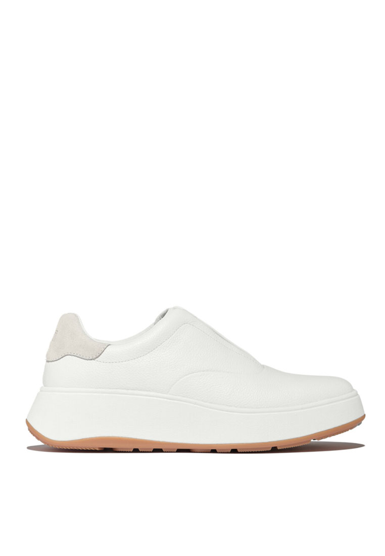 FitFlop F-MODE Women's Tumbled-Leather Laceless Sneakers - Urban White (E5G-194)