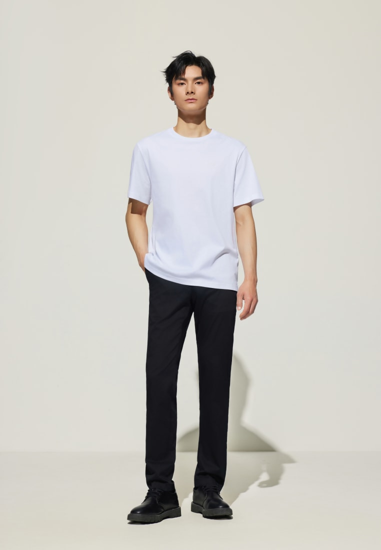 G2000 Super Soft Mercerized Pure Cotton Relax Fit Short Sleeve T-Shirt with Logo