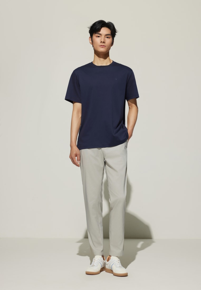 G2000 Super Soft Mercerized Pure Cotton Relax Fit Short Sleeve T-Shirt with Logo