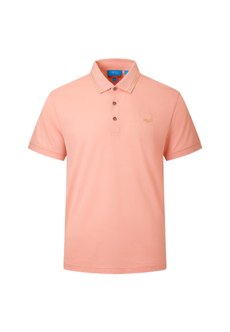 G2000 Non-Iron Pure Cotton Shirt Collar Polo Tee with Logo