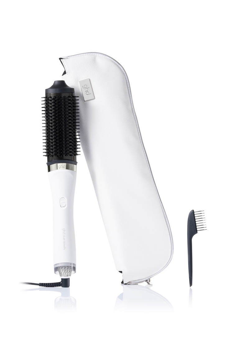 GHD NEW Duet Blowdry Hair Dryer - 2-in-1 hair dryer brush in White, wet to blow dried with no heat d