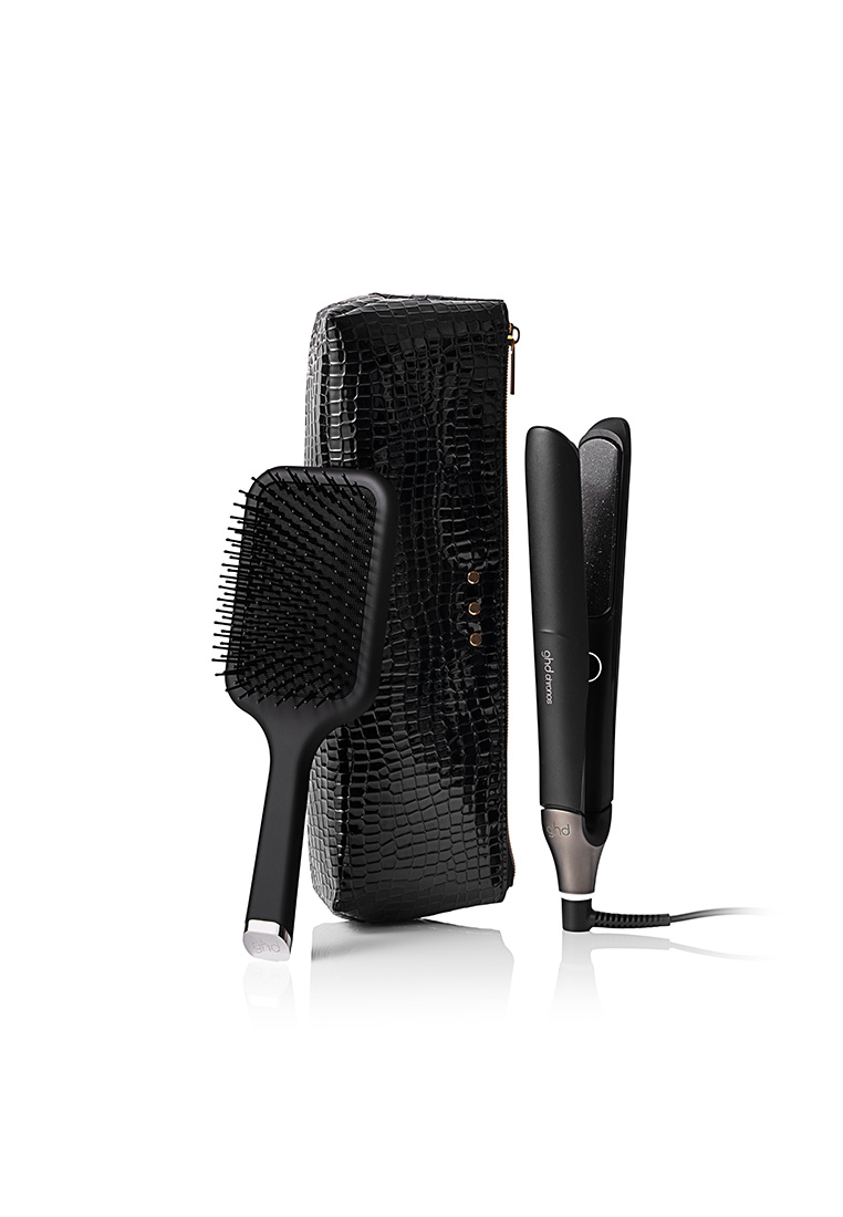 GHD NEW Chronos Hair Straightener Gift Set with Bag and Paddle Brush