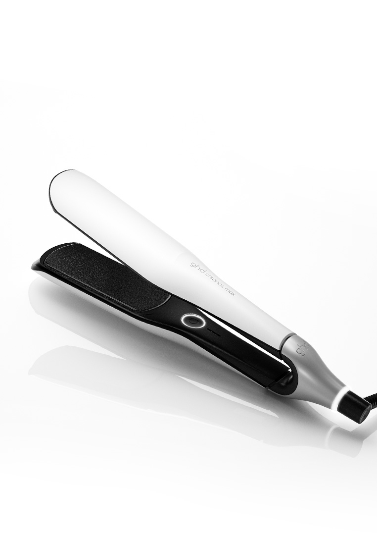 GHD NEW Chronos Max Hair Straightener in White - professional HD motion-responsive™ wide plate hair 