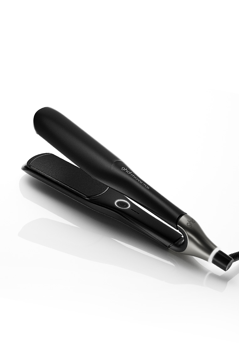 GHD NEW Chronos Max Hair Straightener in Black - professional HD motion-responsive™ wide plate hair 