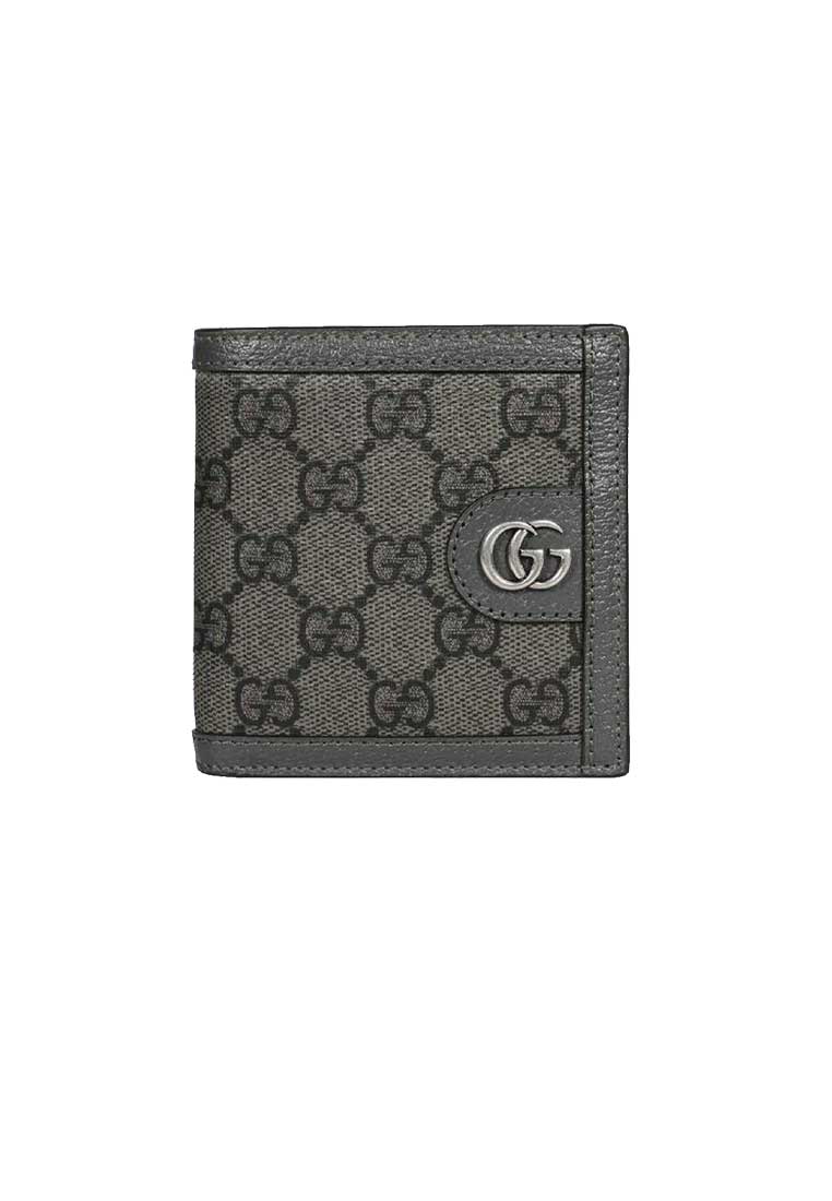 Gucci Ophidia GG Supreme Print Bi-Fold Wallet Grey 732016