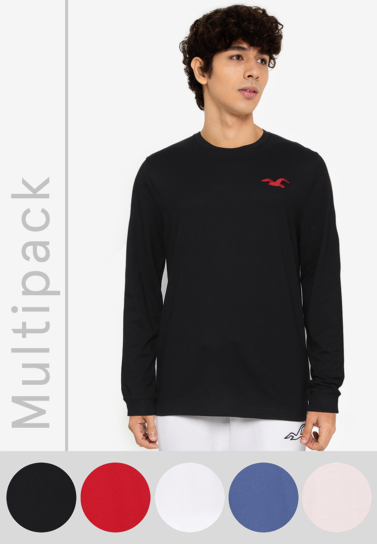 men's hollister long sleeve shirts