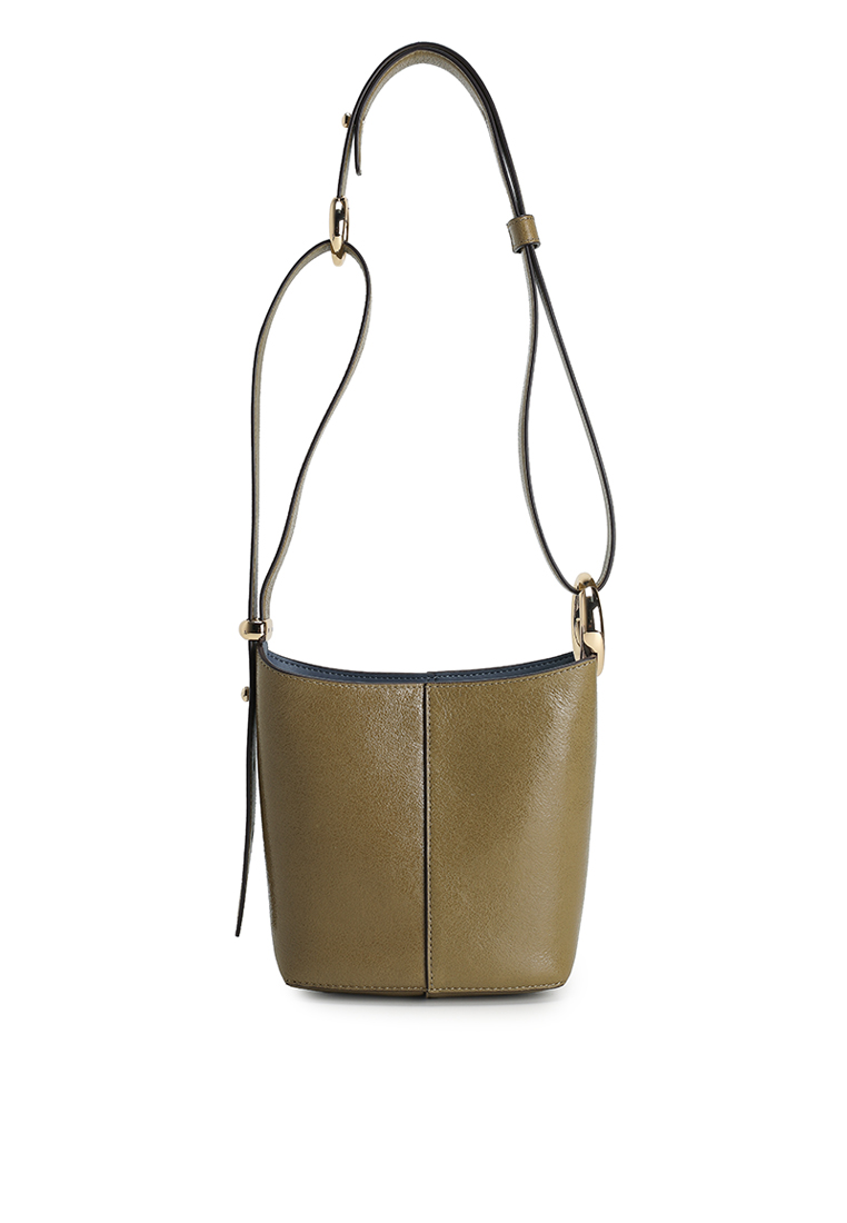 Kate Spade Halo Glazed Leather Mini Bucket Bag