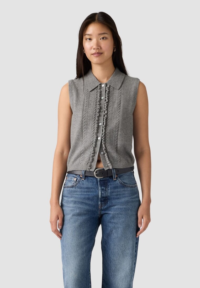 Levi's® Women's Supersoft Mini Ruffle Vest Top 005A7-0000